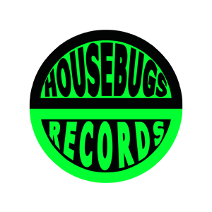 HOUSEBUGS RECORDS LOGO {GREEN-BLACK)